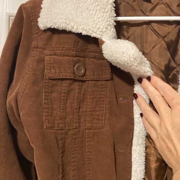 90's Vintage Corduroy Brown Bomber Jacket - Picture 4 of 11